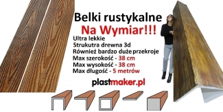 Belki-rustykalne-Na-Wymiar-PLASTMAKER--Belki-na-suficie
